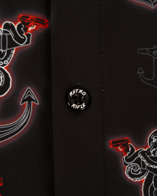 Glocktopus (Black/Red) Button Down