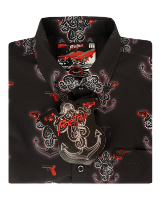 Glocktopus (Black/Red) Button Down