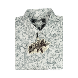 Gray Man (White) Button Down