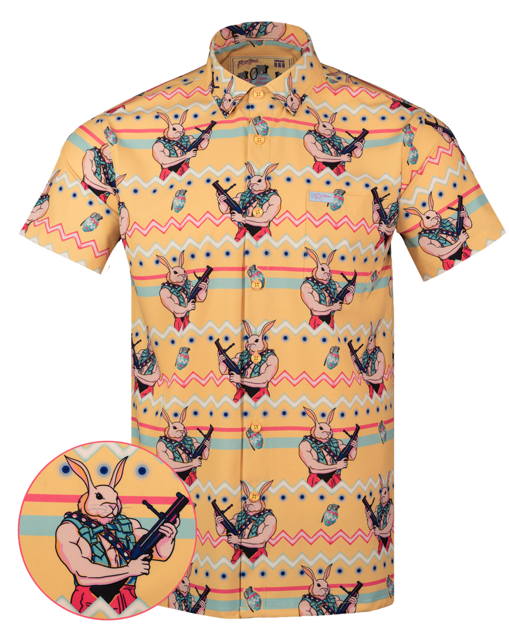 Retro - Men's Button Down - Hare Trigger
