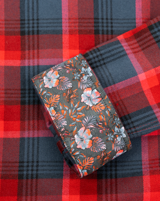 Hawaiian Drip (Red) Flannel