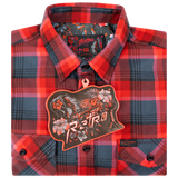 Hawaiian Drip (Red) Flannel
