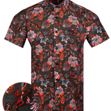 Hawaiian Drip (Red) Button Down