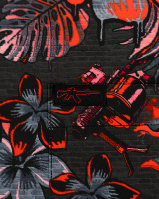 Hawaiian Drip (Red) Button Down