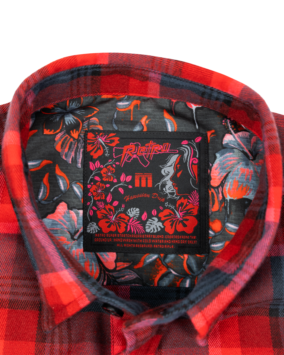 Retro - Men's Flannel - Hawaiian Drip Retro - Men's Flannel - Hawaiian Drip