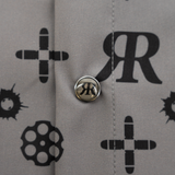 High Roller (Gray) Button Down (Pearl Snaps)