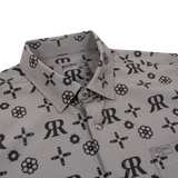 High Roller (Gray) Button Down (Pearl Snaps)
