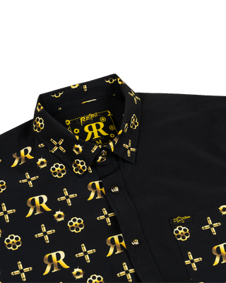 High Roller Split (Gold) Button Down