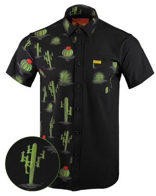 Homeland Split (Black) Button Down