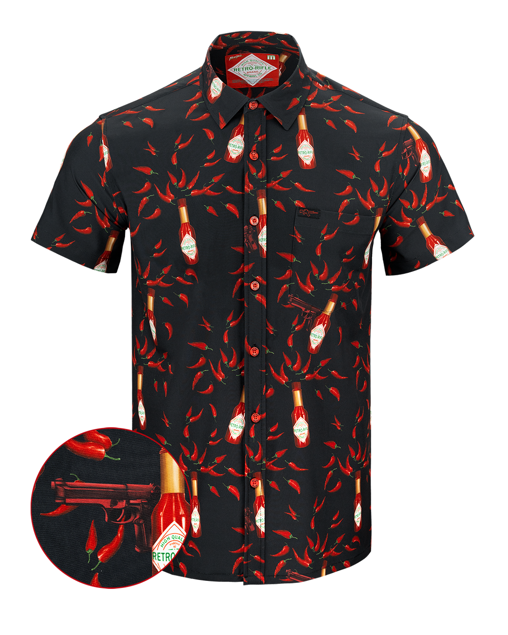 Hot Cap Design Retro - Men's Button Down - Hot Cap