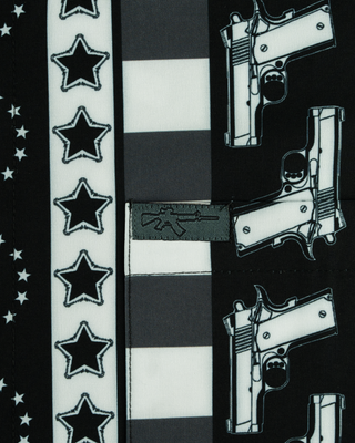 Independence (Black/White) Button Down (Pearl Snaps)
