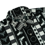 Independence (Black/White) Button Down (Pearl Snaps)