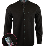 Island Time (Black) Dress Shirt