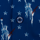 Lady Liberty (Blue) Button Down