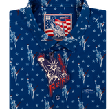 Lady Liberty (Blue) Button Down