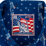 Lady Liberty (Blue) Button Down