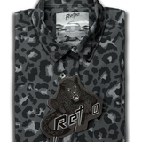 Leopard (Black) Button Down