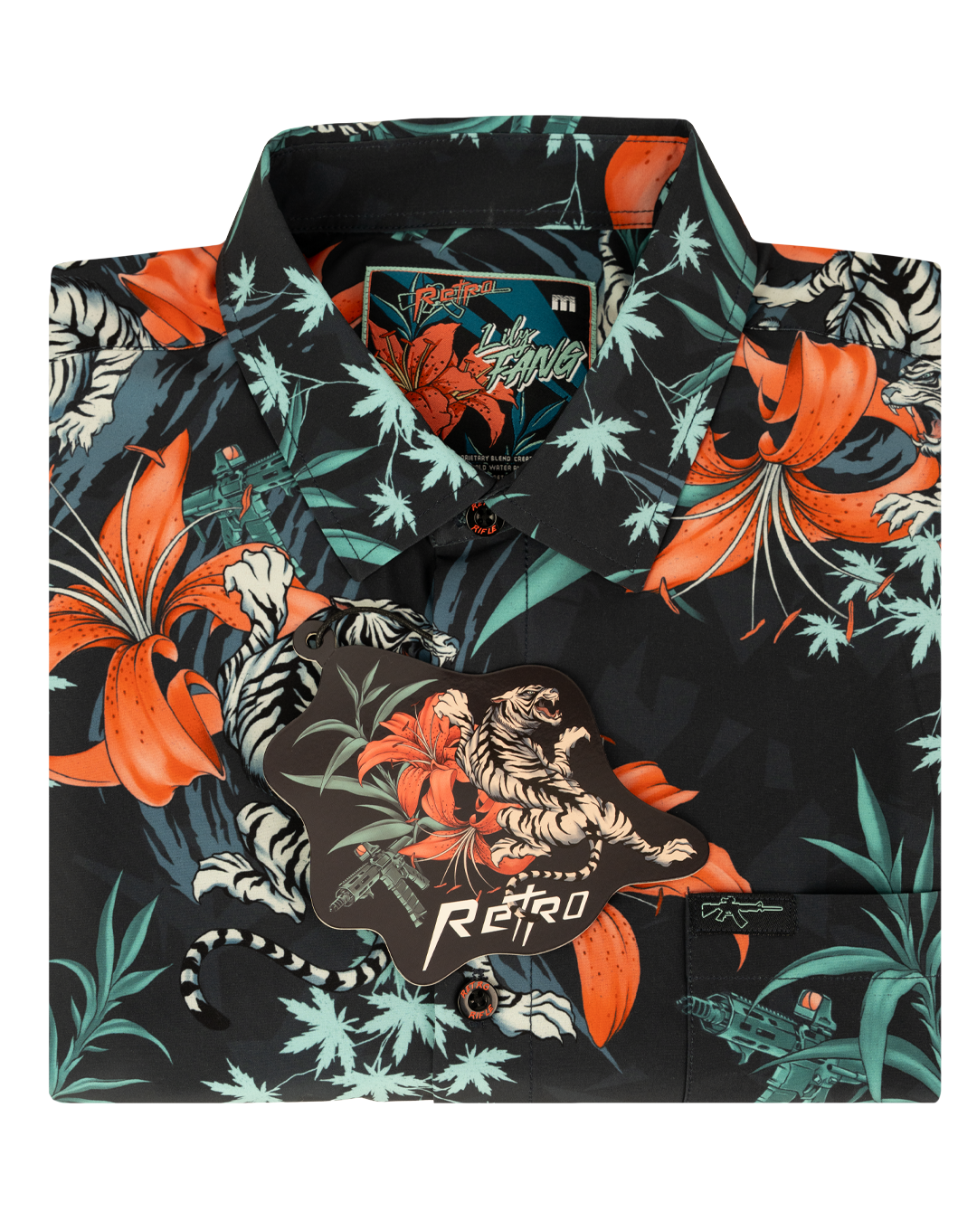 Retro Rifle - Men's Button Down -Lily Fang