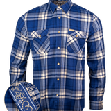 Los Charro (Blue) Flannel (Pearl Snaps)