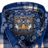 Los Charro (Blue) Flannel (Pearl Snaps)