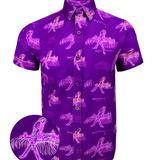 Macaws (Purple) Button Down