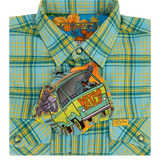Mystery Machine Gun Flannel (Snaps)