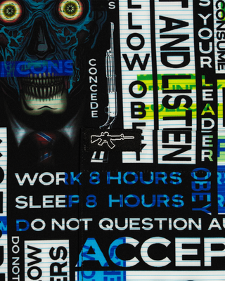 Obey and Consume Button Down