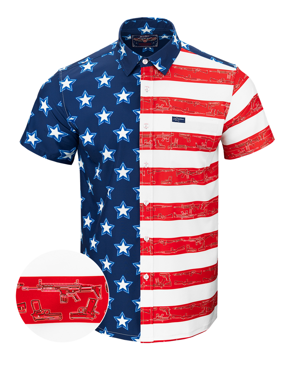 Retro Rifle - Men's Button Down - Old Glory