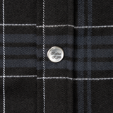 Old Silence Black/White Flannel (Womens) (Pearl Snaps)