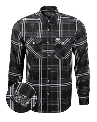 Old Silence (Black/White) Flannel