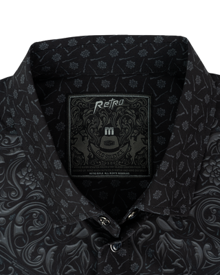 Old Silence (Blackout) Button Down (Pearl Snaps)