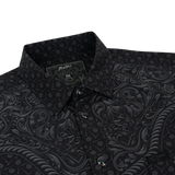 Old Silence (Blackout) Button Down (Pearl Snaps)