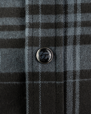 Old Silence (Blackout) Flannel (Pearl Snaps)