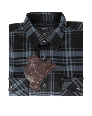 Old Silence (Blackout) Flannel (Pearl Snaps)