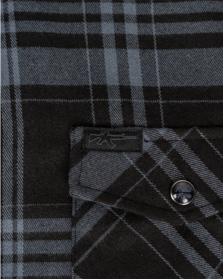 Old Silence (Blackout) Flannel (Pearl Snaps)
