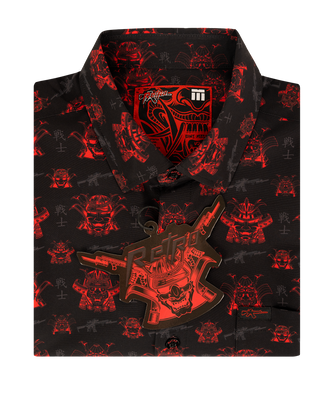 Oni Mask V2 Button Down