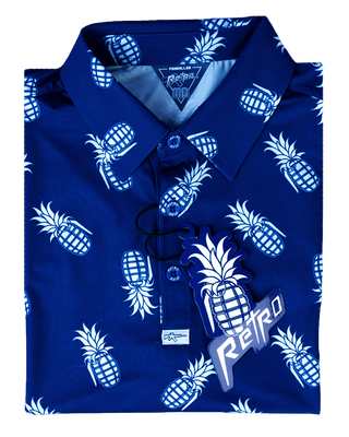 Pineapple Grenade (Navy) Polo V2