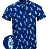Pineapple Grenade (Navy) Button Down