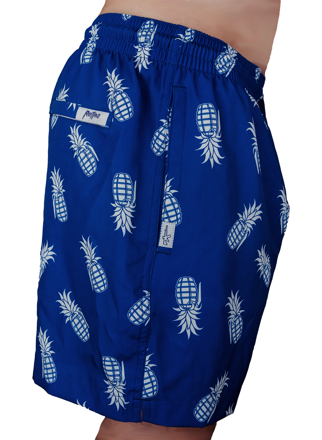 Retro Rifle - Men's Shorts - Painkiller Navy