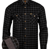Peacemaker (Black) Flannel (Pearl Snaps)