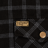 Peacemaker (Black) Flannel (Pearl Snaps)