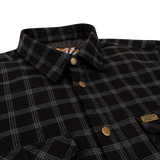 Peacemaker (Black) Flannel (Pearl Snaps)