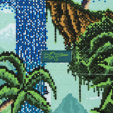 Pixel Paradise Button Down