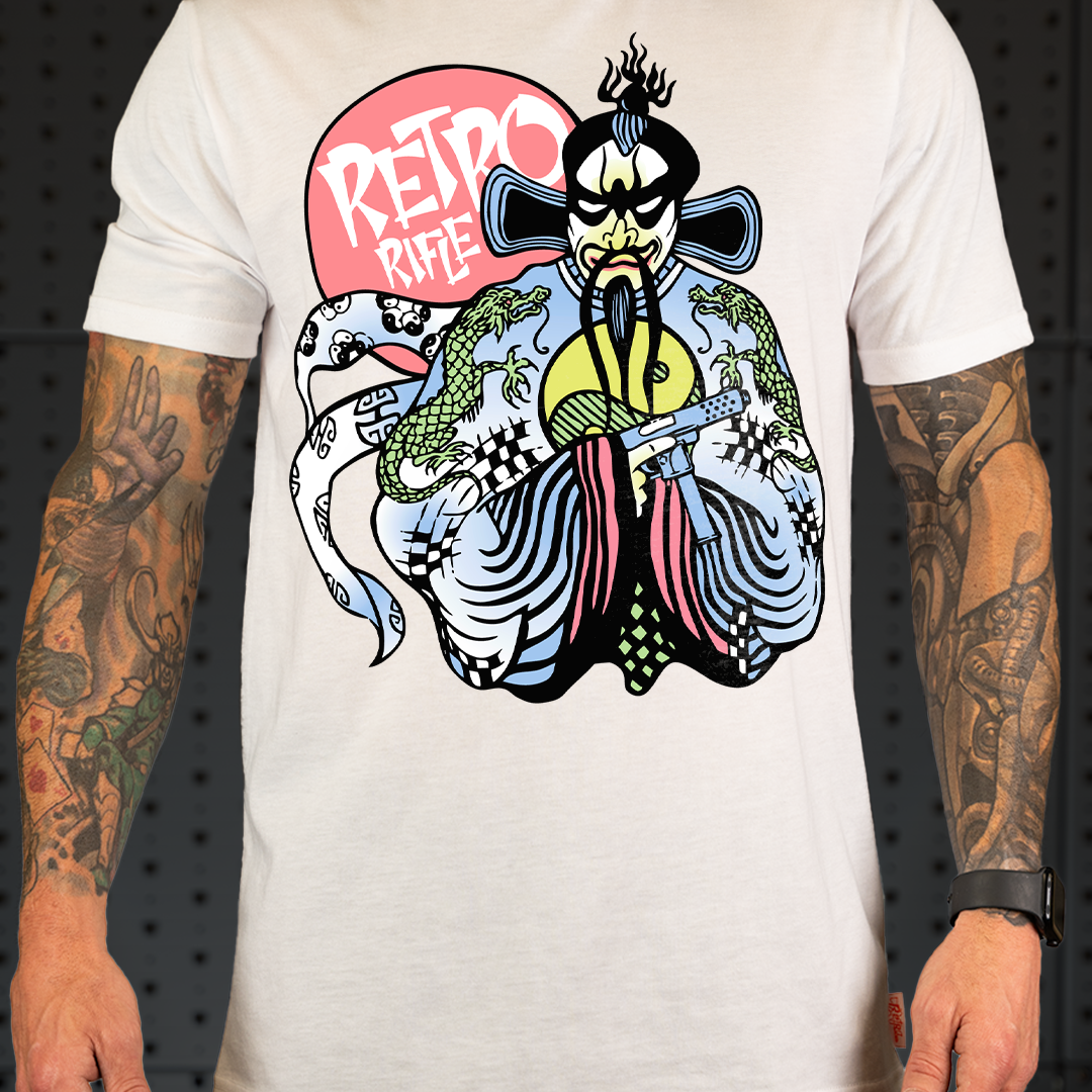 Retro Rifle - Men's T-Shirt - Pork Chop Express