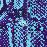 Python (Blue) Button Down