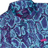 Python (Blue) Button Down