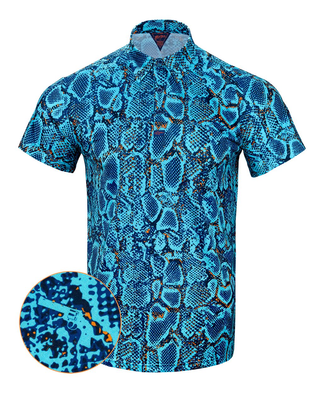 Python Yellow Polo Retro - Men's Polo Shirt - Python (V2)