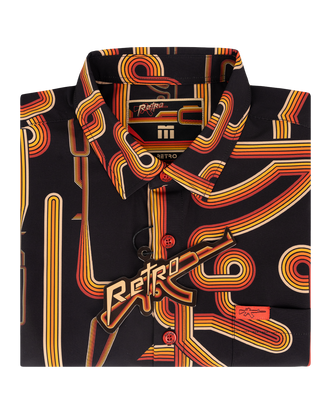 Retro Circuit Button Down