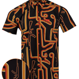Retro Circuit Button Down