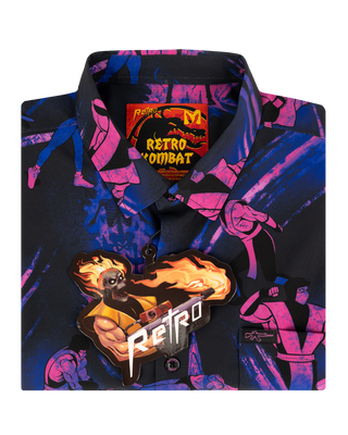 Retro Kombat Button Down
